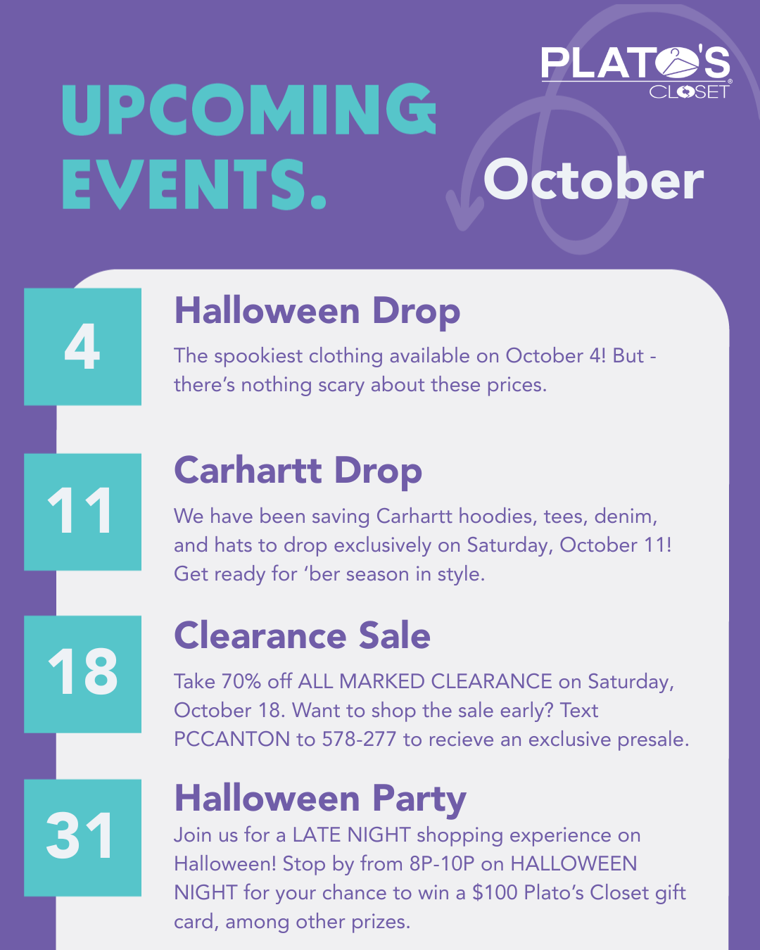 October Events